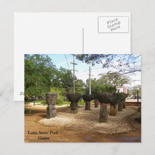 Latte Stone Park Postkarte (Vorne/Hinten)