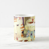 Latte Strangausbreiter-Katzen Kaffeetasse (Mittel)