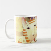 Latte Strangausbreiter-Katzen Kaffeetasse (Links)