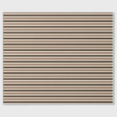 Latte-Streifen-Schicht Geschenkpapier (Flach)