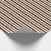 Latte-Streifen-Schicht Geschenkpapier (Ecke)
