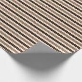Latte Strip Layer Geschenkpapier (Ecke)