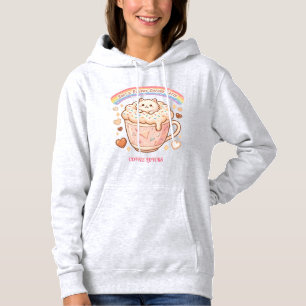 Latte Süße Katzen Kaffee  Hoodie
