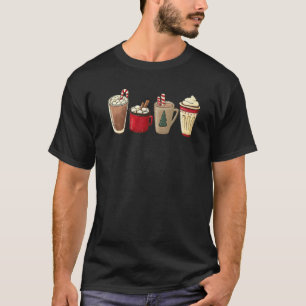 Latte Süßigkeiten Getränke Winter Heiße Schokolade T-Shirt