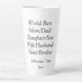 Latte Tasse (Vorderseite)