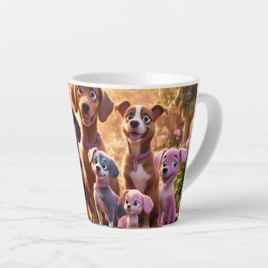 Latte Tasse (Rechte Ecke)