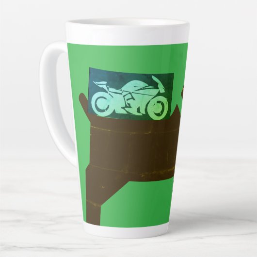 Latte Tasse (Linke Ecke)