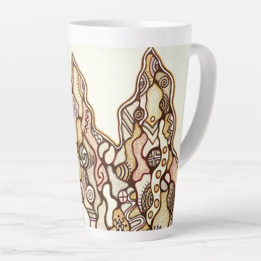 Latte Tasse (Rechte Ecke)