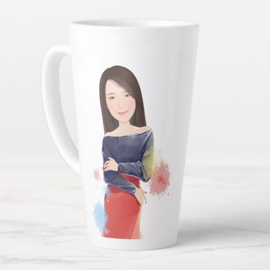 Latte Tasse (Linke Ecke)