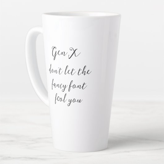 Latte Tasse (Linke Ecke)