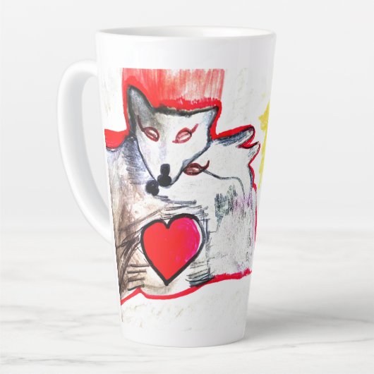 Latte Tasse (Linke Ecke)