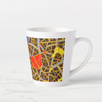 Latte-Tasse 12 oz – GOLD Abstrakte Kunst von GGAST Milchtasse