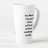 Latte Tasse 17oz : Meine einzige Königin (Rechte Ecke)