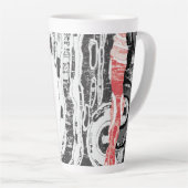 Latte-Tasse – Abstract Land Milchtasse (Rechte Ecke)