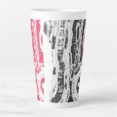 Latte-Tasse – Abstract Land Milchtasse (Vorderseite)
