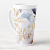 Latte Tasse Abstrakte Blume (Linke Ecke)