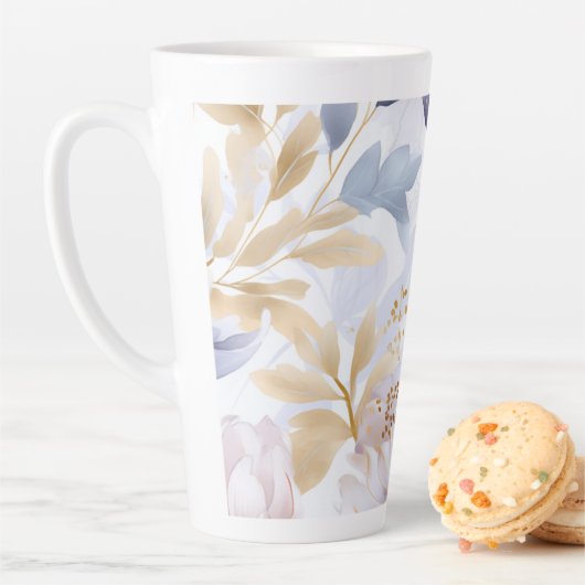 Latte Tasse Abstrakte Blume (Beispiel)