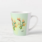 Latte Tasse: Asiatische Blume Milchtasse (Rechts)