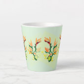 Latte Tasse: Asiatische Blume Milchtasse (Vorderseite)