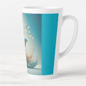 Latte-Tasse (Blaue Vogel) Milchtasse (Rechts)