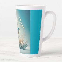 Latte-Tasse (Blaue Vogel) Milchtasse