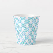 Latte Tasse Blue Pattern (Vorderseite)