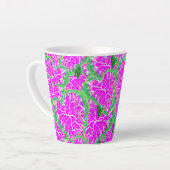 Latte Tasse: Blume Tropicle Milchtasse (Linke Ecke)