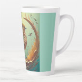 Latte-Tasse (Brauner Vogel) Milchtasse (Rechts)