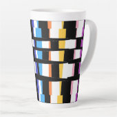 Latte Tasse CHUNKY SQUARES ART DESIGN (Rechte Ecke)