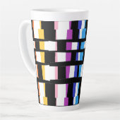 Latte Tasse CHUNKY SQUARES ART DESIGN (Linke Ecke)