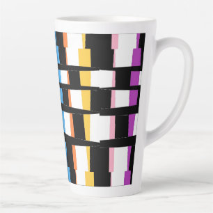 Latte Tasse CHUNKY SQUARES ART DESIGN