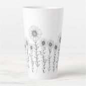 Latte Tasse Daisy Floral (Vorderseite)