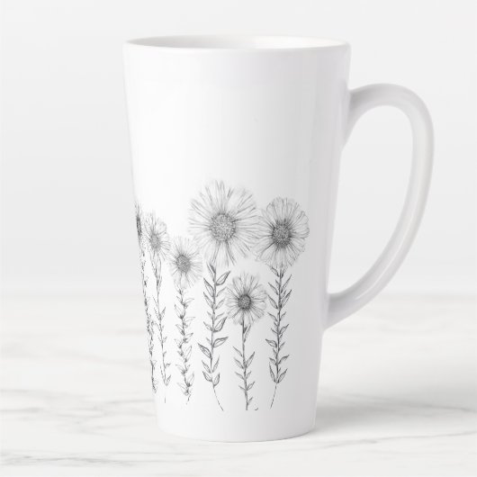 Latte Tasse Daisy Floral (Rechts)