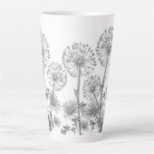 Latte Tasse Dandela Floral (Vorderseite)