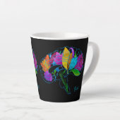 Latte Tasse des Blumengehirns (Rechte Ecke)