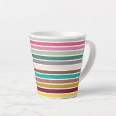 Latte Tasse des Retro-Streifenmusters (Rechte Ecke)