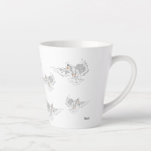 Latte Tasse: Doves Milchtasse (Rechts)