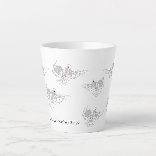 Latte Tasse: Doves Milchtasse (Vorderseite)