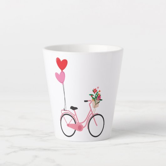 Latte Tasse - Fahrrad (Vorderseite)