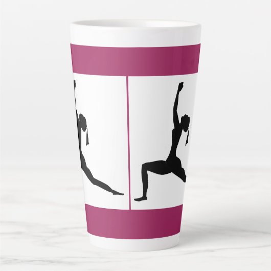 Latte Tasse - Farbauswahl (groß) (Vorderseite)