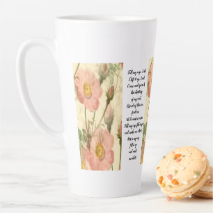 Latte-Tasse Floral Fill MyCup, Herr  Schrift  Milchtasse