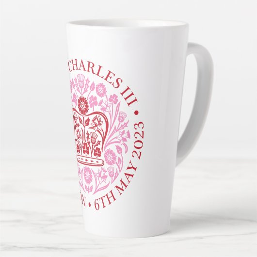 Latte Tasse for 2023 Coronation - Red (Rechte Ecke)