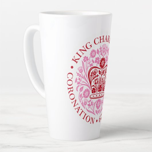 Latte Tasse for 2023 Coronation - Red (Linke Ecke)
