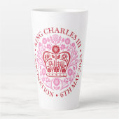 Latte Tasse for 2023 Coronation - Red (Vorderseite)