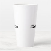 Latte-Tasse Frauen schwarze Farbe Text Tassen oder (Vorderseite)