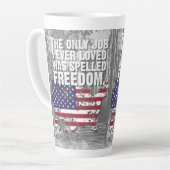 Latte-Tasse – Freedom Job Milchtasse (Linke Ecke)