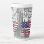 Latte-Tasse – Freedom Job Milchtasse (Vorderseite)