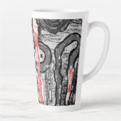 Latte-Tasse – Friction Lands abstraktes Design Milchtasse (Rechts)