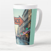 Latte-Tasse (Friedenszeichen) Milchtasse (Rechte Ecke)