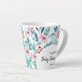 Latte Tasse für Babydusche mit niedlichem Design. (Rechte Ecke)